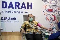 DJP Aceh Kumpulkan 92 Kantong darah di Banda Aceh