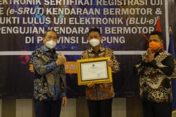 Dishub Lampung Tengah raih sertifikat Akreditasi A UPPKB