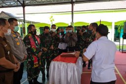Danrem 102/Pjg berterima kasih kepada anggota Kodim Sampit yang selesaikan TMMD tepat waktu