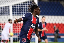Moise Kean buka keran  gol saat bantu PSG gilas Dijon 4-0
