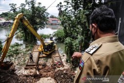 BPBD Kota Bogor atasi sumbatan drainase yang akibatkan banjir di Griya Cimanggu Indah