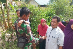 Sebulan berlalu, Satgas TMMD mulai tinggalkan Pulau Hanaut