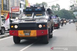Brimob Sumut patroli skala besar jaga kamtibmas selama  libur panjang