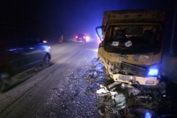 Satu tewas, dua luka berat tabrakan dua mobil di Simalungun