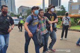 Polisi amankan dua orang diduga copet di tengah aksi unjuk rasa