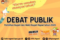 KPU Ngawi terima usulan pertanyaan masyarakat untuk debat publik