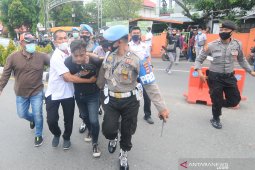 Polda amankan oknum bukan mahasiswa di aksi unjuk rasa