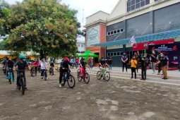 Komunitas sepeda sosialisasi pencegahan COVID-19 di Aceh