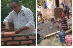 Perindo Langkat bedah rumah warga miskin
