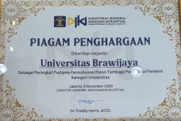 Universitas Brawijaya menjadi kampus ajukan paten terbanyak selama pandemi