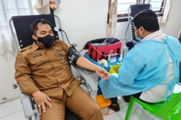 Aksi donor darah ASN Aceh himpun 5.640 kantong darah