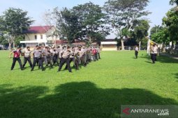 Polresta Deli Serdang gelar latihan dalmas jelang Pilkada