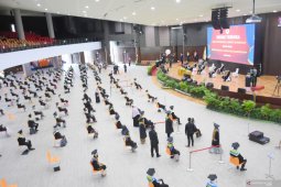 ULM sukses gelar wisuda tatap muka patuhi protokol kesehatan