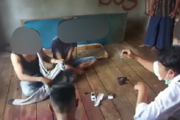 Polsek Tayan Hilir bekuk 4 orang "pemain" narkoba