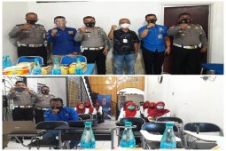 Kasatlantas Polres Langkat  edukasi perlalulintasan kepada siswa All Com Stabat
