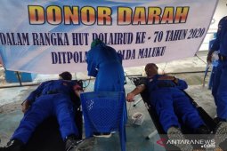 Donor darah Ditpolair Polda Maluku diharapkan bermanfaat bagi masyarakat