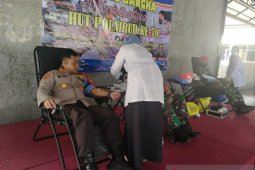 Polres Bangka berhasil kumpulkan 36 kantong darah