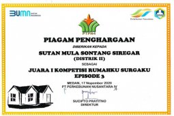 Manajemen PTPN IV kembali berikan Penghargaan Program Rumahku Surgaku