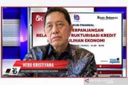 OJK catat restrukturisasi kredit tembus Rp971,1 triliun