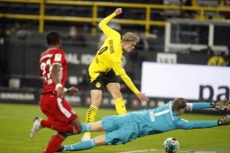 Haaland ukir caturgol saat Dortmund menang 5-2 di markas Hertha