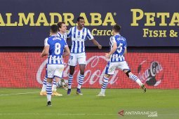 Sociedad kokoh di puncak klasemen setelah menang 1-0 di Cadiz