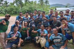 Cetak tiga gol, Sigupai juara sepak bola U-35 di Abdya