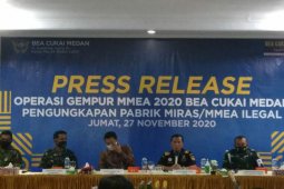 Bea Cukai Medan  ungkap pabrik minuman keras ilegal