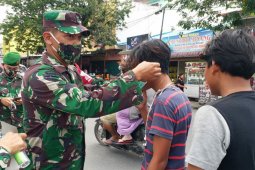 Ajendam I/BB  gelar operasi pendisiplinan prokes di Medan Sunggal