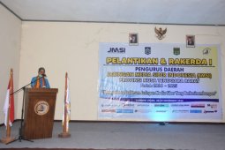 Pj Sekda KLU menghadiri pelantikan pengurus JMSI NTB
