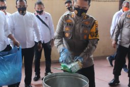 Polres Labuhanbatu musnahkan 15 kg sabu hasil tangkapan