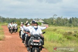 Gubernur Babel tinjau lokasi sawah padi Desa Kepoh