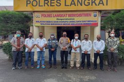 Wakapolres Langkat terima audensi Panitia Konfrensi PWI