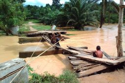 Empat jembatan rusak akibat banjir di Aceh Timur