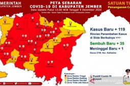 Jember catat rekor 119 kasus baru COVID-19 dalam sehari