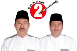 Yakin menang, Edimin-Fadli deklarasi di markas DPC PDI Perjuangan Labusel