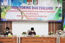 Bupati Pringsewu buka kegiatan Monitoring dan Evaluasi Pelaksanaan Program Pencegahan Korupsi Terintegrasi