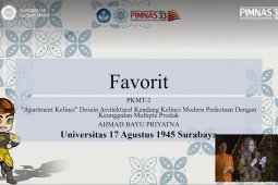 Tim PKM-T Untag raih juara favorit di ajang PIMNAS ke-33