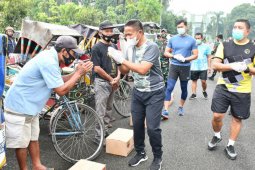 Kodam I/BB gelar bakti sosial, bagikan sembako kepada warga