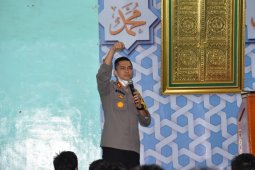 Di Darul Mursyid, Kapolres Tapsel ajak santri patuh Prokes