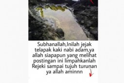 Cek fakta - Foto jejak kaki Nabi Adam