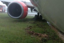 Penumpang dan awak pesawat Lion Air JT-173 yang tergelincir di Lampung selamat