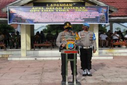 Kapolres Binjai pimpin apel pasukan Operasi Lilin Toba 2020