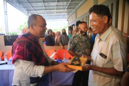 Bupati Labuhanbatu terima penghormatan dari Parsadaan Parna di Bilah Hilir