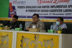Pemkab Labuhanbatu gelar  sosialisasi dan bimtek implementasi aplikasi keuangan daerah