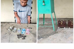 Polsek Pangkalan Brandan Langkat tangkap spesialis pencuri kotak amal masjid