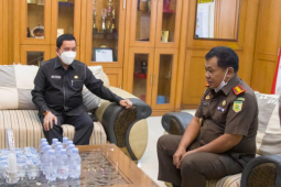 Kunjungi Kejaksaan Pjs Bupati Labuhanbatu bahas penanganan COVID-19