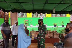 Kodim 0212/TS salurkan bantuan kepada korban kebakaran di Kota Padangsidimpuan