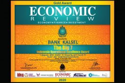Bank Kalsel raih Indonesia Operational Excellence Award 2020 dari Economic Review
