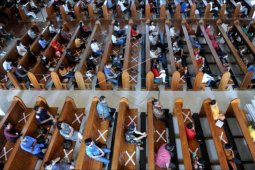 Penerapan protokol kesehatan saat ibadah Natal