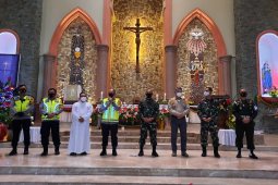 Kepolda Jambi sampaikan  selamat natal kepada jemaat gereja